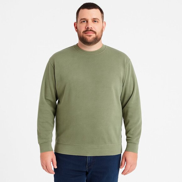 MV Sport 23142 Coastal Color Crewneck Sweatshirt-Olive Branch - OVB-2XL - Picture 1 of 4
